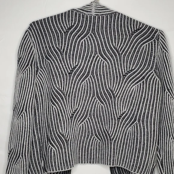 Bartolini Cashmere Wool Blend Cardigan Size L Made in Italy Open Front Sweater - Picture 5 of 12